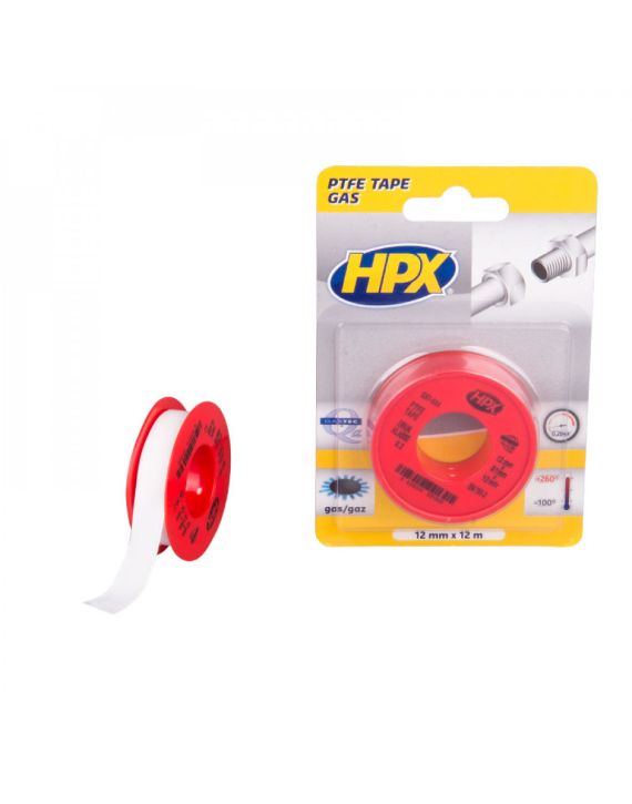 HPX PTFE Gasafdichtingstape 12mtrx12mm