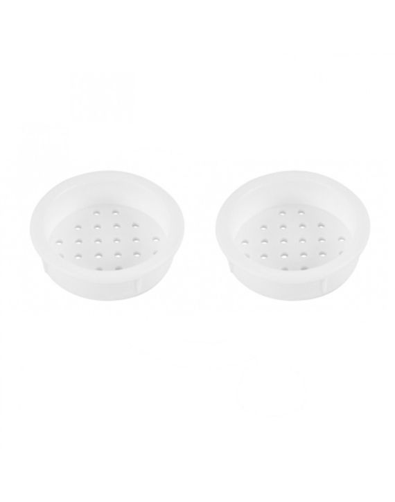 Rozet Wit 34-39mm Rond Inbouw