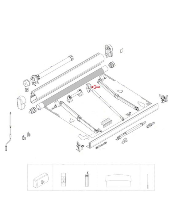 Dometic Spanarmhouder PW1100/1500