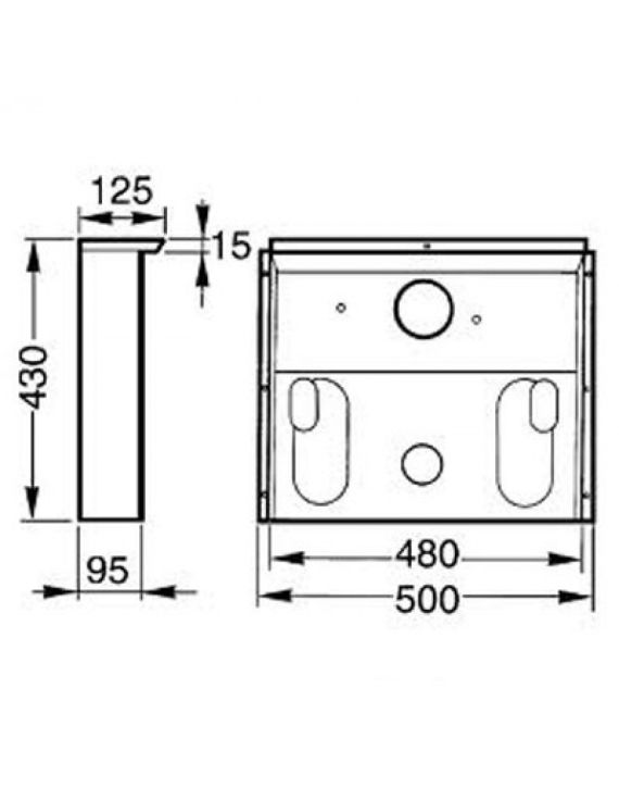 (42)Inbouwkast, kleur bruin