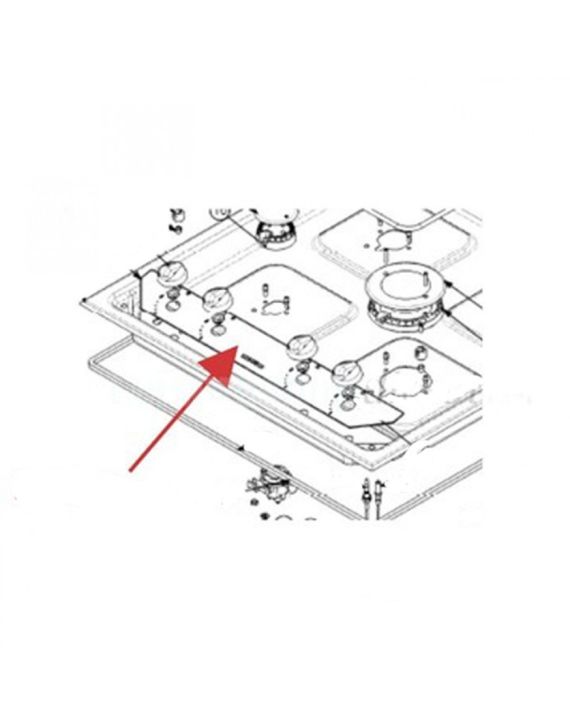 Display knoppen fornuis Linear hob 