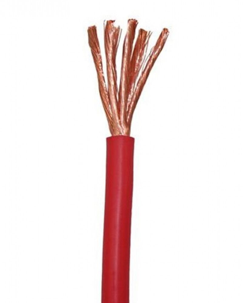 Accukabel 10mm² Dubbel Geïsoleerd Rood