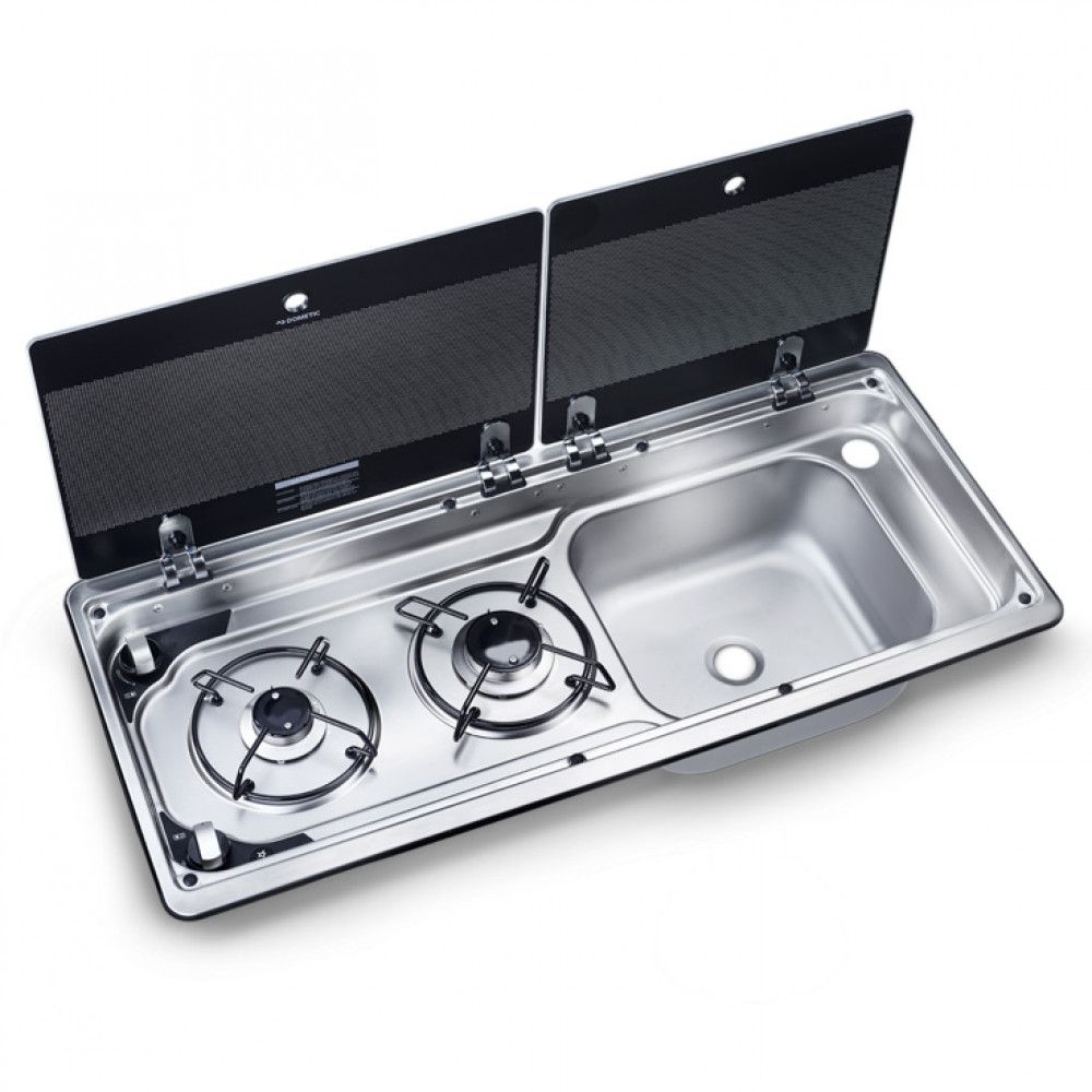 Dometic Kookplaat 2-Pits met Spoelbak Rechts MO9722R