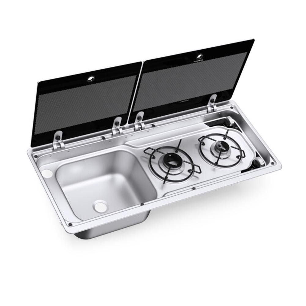Dometic Kookplaat 2-Pits met Spoelbak Links MO9722L